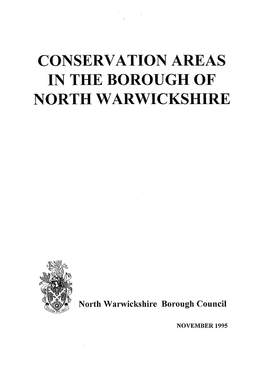 Conservation Areas in the Borough of North Warwickshire