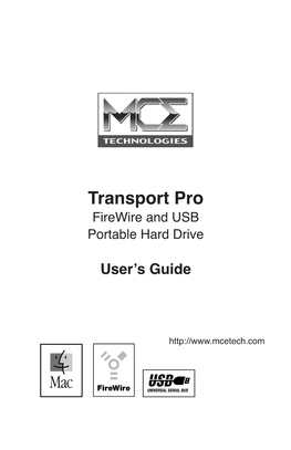 Transport Pro Firewire and USB Portable Hard Drive