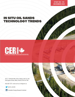 In Situ Oil Sands Technology Trends