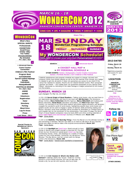 Wondercon 2012