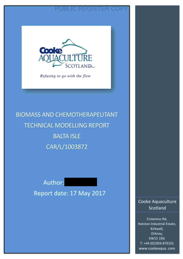 Technical Modelling Report