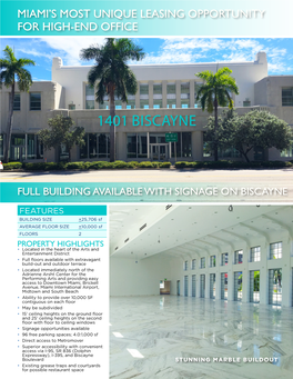 1401 Biscayne Brochure