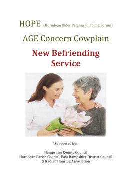 AGE Concern Cowplain New Befriending Service