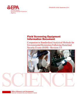 Field Screening Equipment Information Document, Companion