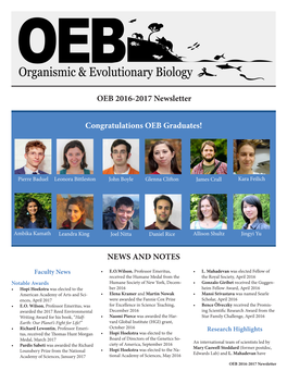 Congratulations OEB Graduates!