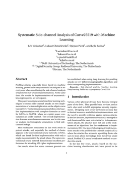 Systematic Side-Channel Analysis of Curve25519 with Machine Learning