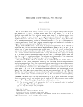 Keel–Mori Theorem Via Stacks