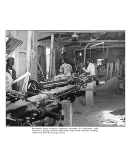 Pascagoula Decoy Company Employees Operating the Duplicating Lathe Machines