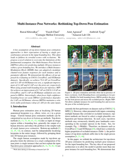 Multi-Instance Pose Networks: Rethinking Top-Down Pose Estimation