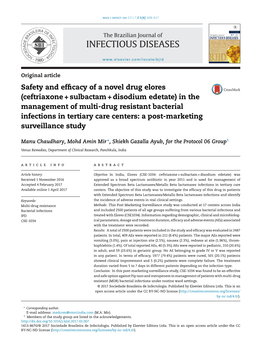 Safety and Efficacy of a Novel Drug Elores