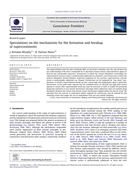 Speculations on the Mechanisms for the Formation and Breakup of Supercontinents