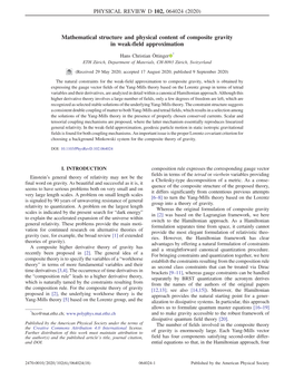 Mathematical Structure and Physical Content of Composite Gravity in Weak-Field Approximation