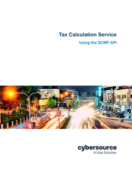 Tax Calculation Service Using the SCMP