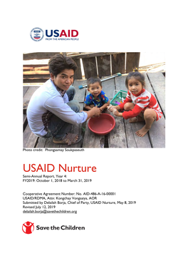 USAID Nurture Semi-Annual Report, Year 4: FY2019: October 1, 2018 to March 31, 2019