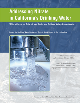 Addressing Nitrate in California's Drinking