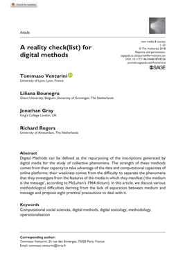 For Digital Methods