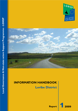 Leribe District Local Governance & Non-State Actors Support Programme - LGNSP & Non-State Actors Support Programme Local Governance