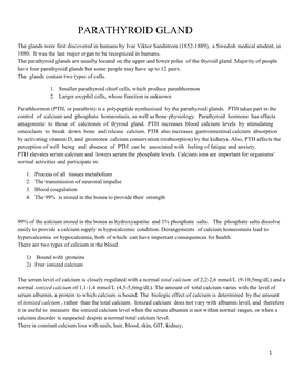 Parathyroid Gland