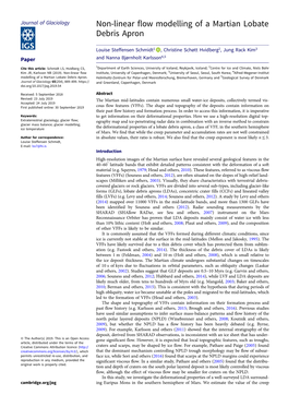 Non-Linear Flow Modelling of a Martian Lobate Debris Apron