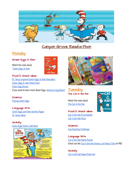 Canyon Grove Read-A-Thon Monday