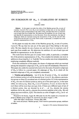 On Subgroups of M24. I: Stabilizers of Subsets