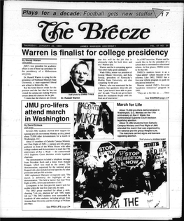 January 25, 1990 James Madison University Vol
