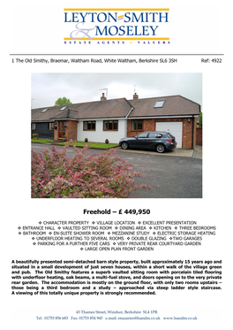 Freehold – £ 449,950