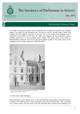 The Business of Parliament in History.Pdf