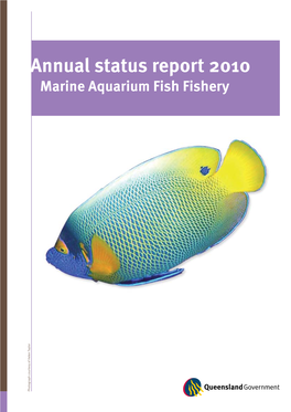 Rocky Reef Fin Fish Fishery Annual Status Report 2010