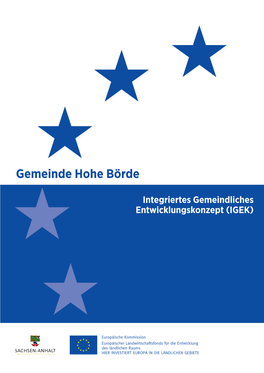 IGEK Der Gemeinde Hohe Börde Gelten Jeweils in Männlicher Und Weiblicher Form