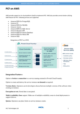 PCF on Google Cloud Platform (GCP)