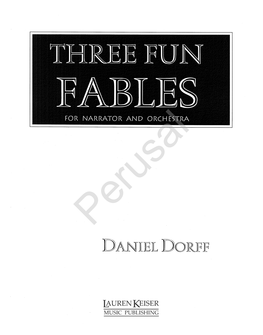 Three Fun Fables for Narrator and Orchestra