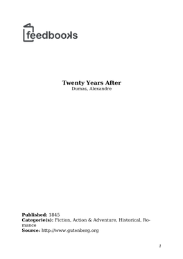 Alexandre Dumas Twenty Years After.Pdf