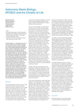 Astronomy Meets Biology: EFOSC2 and the Chirality of Life