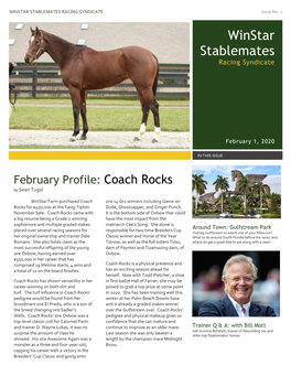 WINSTAR STABLEMATES RACING SYNDICATE Issue No