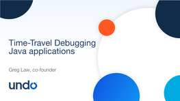 Time-Travel Debugging Java Applications