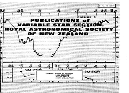 In I PUBLICATIONS of VARIABLE STAR Sipff ROYAL