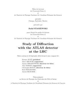 Study of Diffraction with the ATLAS Detector at The