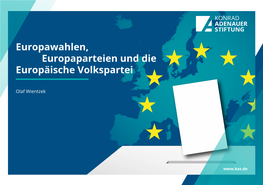 Europawahlen, Europaparteien Und Die Europäische Volkspartei