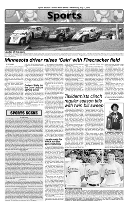 Minnesota Driver Raises 'Cain' with Firecracker Field