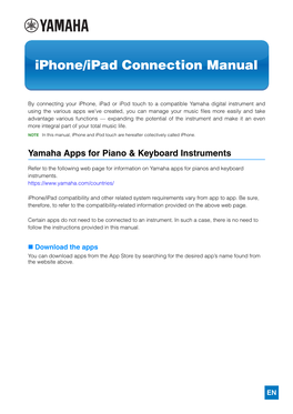 Iphone/Ipad Connection Manual