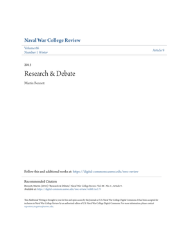 Research & Debate