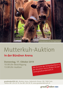 Katalog Mutterkuhauktion 17.10.2019.Indd