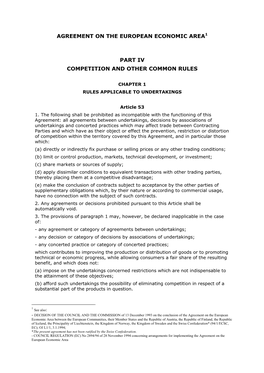 Agreement on the European Economic Area1