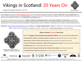 Vikings in Scotland: 20 Years On