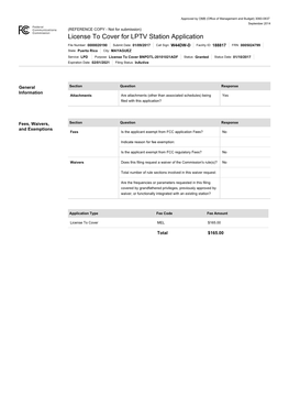 Licensing and Management System