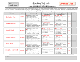 Example Sheet