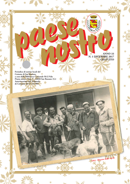 Paese ANNO 33 N. 1 DICEMBRE 2017 GRATUITO