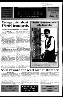 ET CETERA the VOICE of HUMBER COLLEGE Page 14