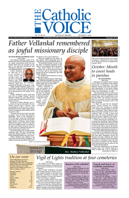 Father Vellankal Remembered As Joyful Missionary Disciple